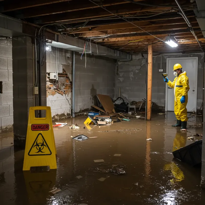 Flooded Basement Electrical Hazard in Essex Junction, VT Property